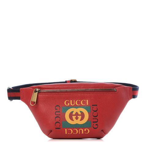 gucci small belt bag red|Gucci gg belt bag price.